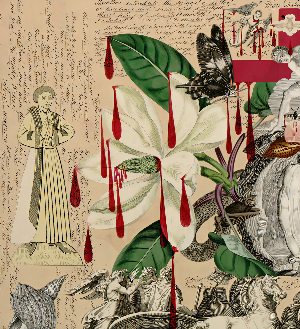 The Soul exploring the recesses of the Grave / John Bingley Garland