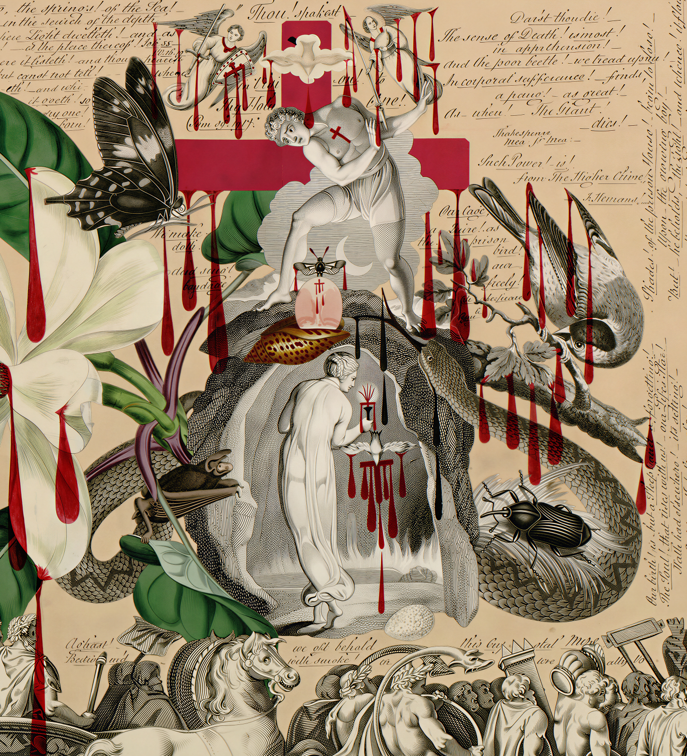 The Soul exploring the recesses of the Grave / John Bingley Garland