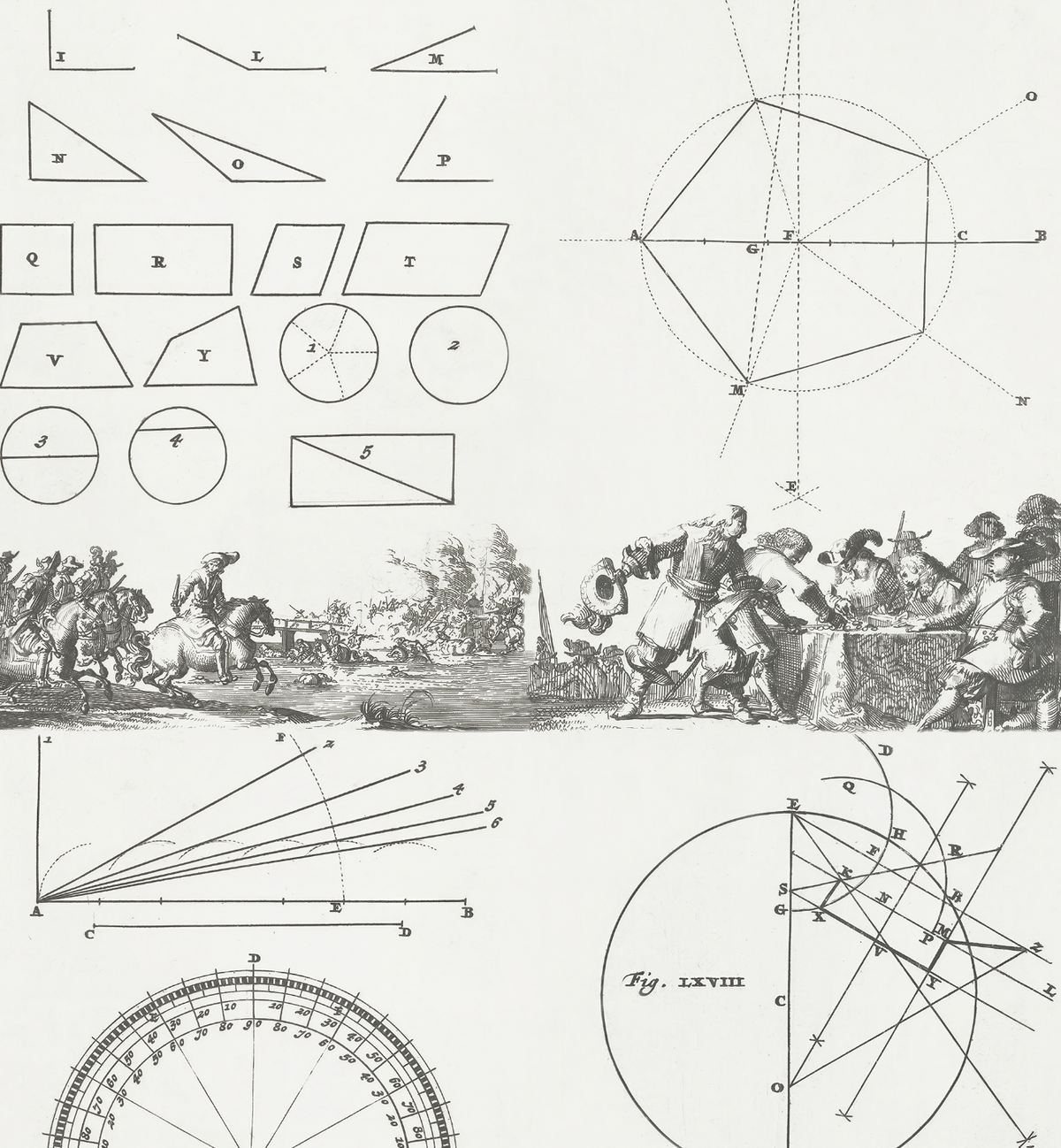 Geometrical Studies / Romeyn de Hooghe