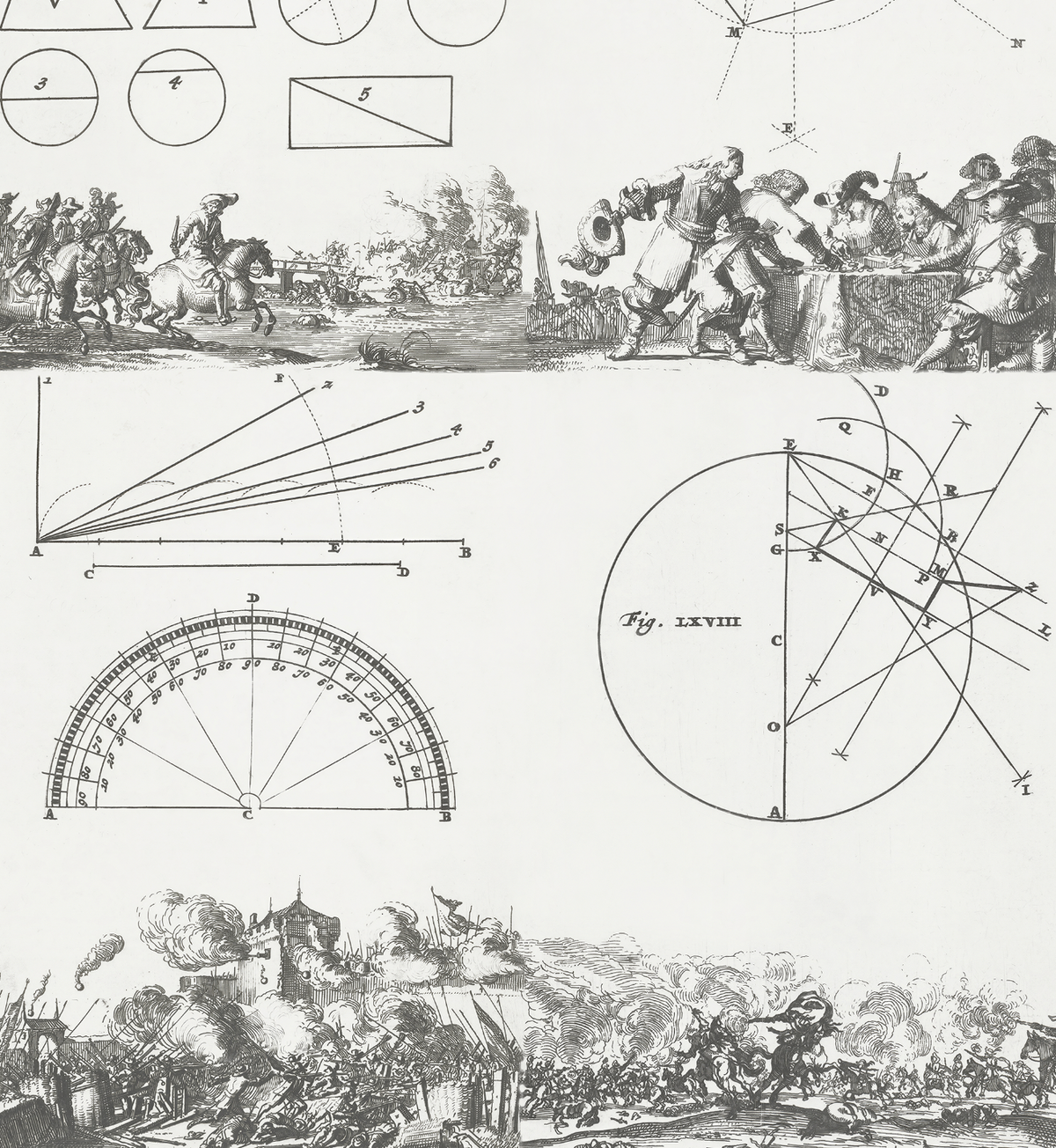 Geometrical Studies / Romeyn de Hooghe