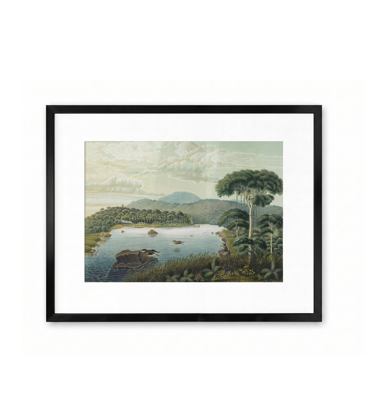 View of Lake Patenggang in Java / Franz Wilhelm Junghuhn