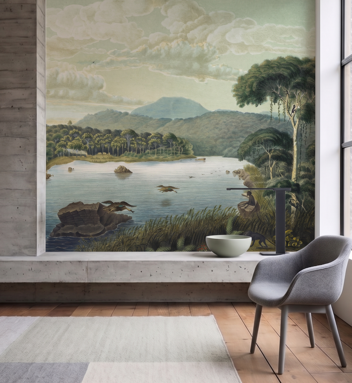 View of Lake Patenggang in Java / Franz Wilhelm Junghuhn