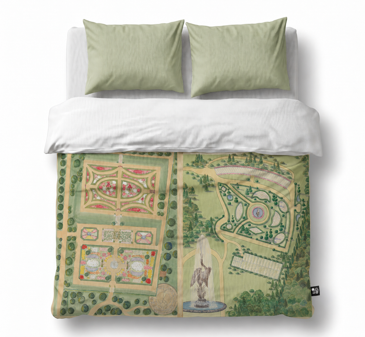 Historic Residential Gardens / William Merklin – Funda plumón 2 plazas