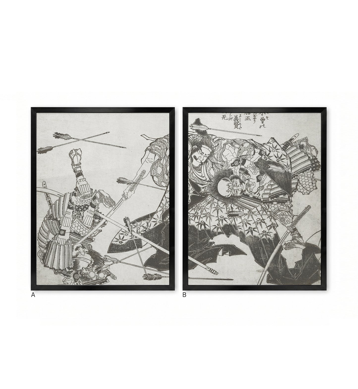 Japanese Samurai Fighting to the Death B / Katsushika Hokusai