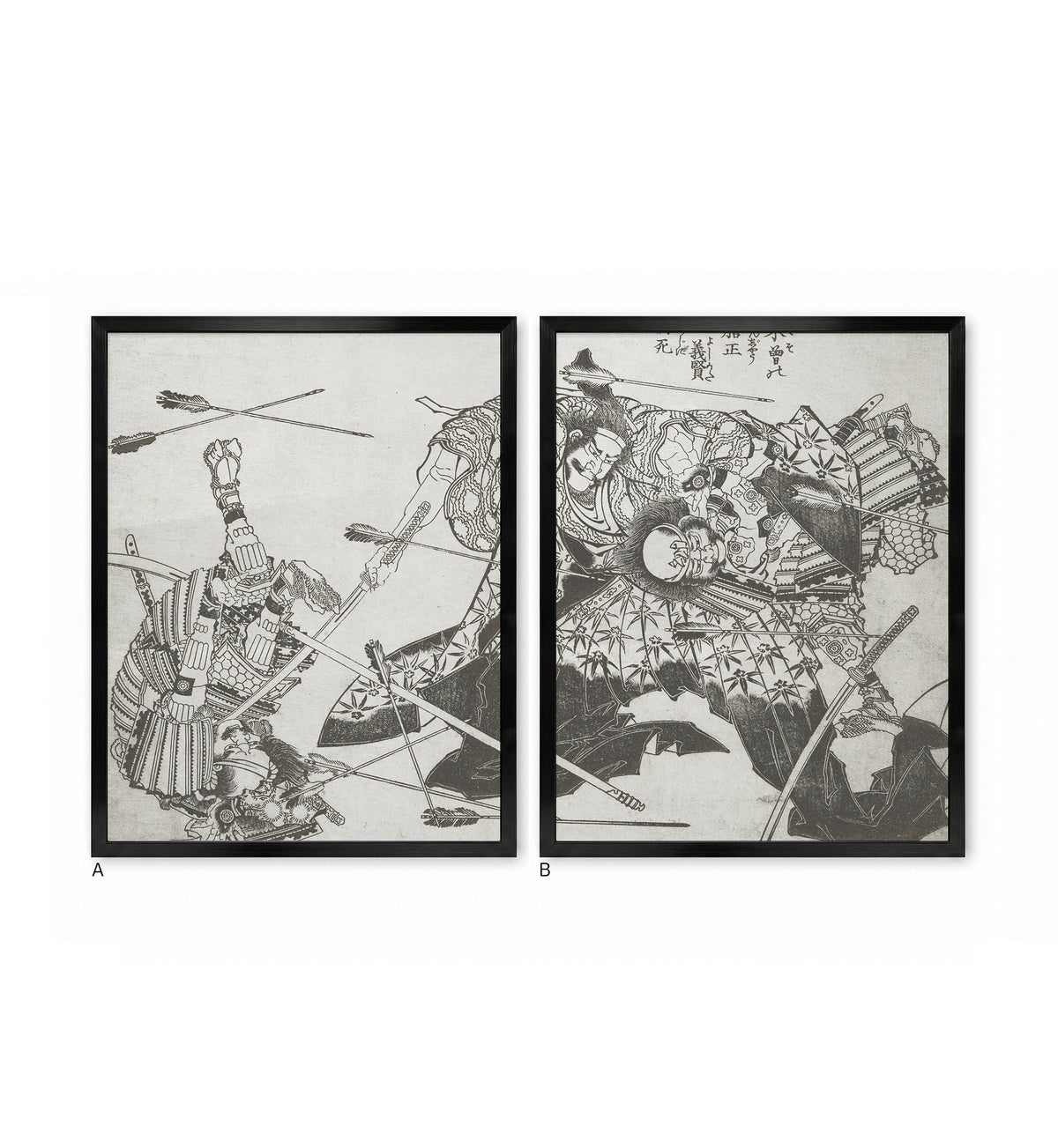 Japanese Samurai Fighting to the Death B / Katsushika Hokusai