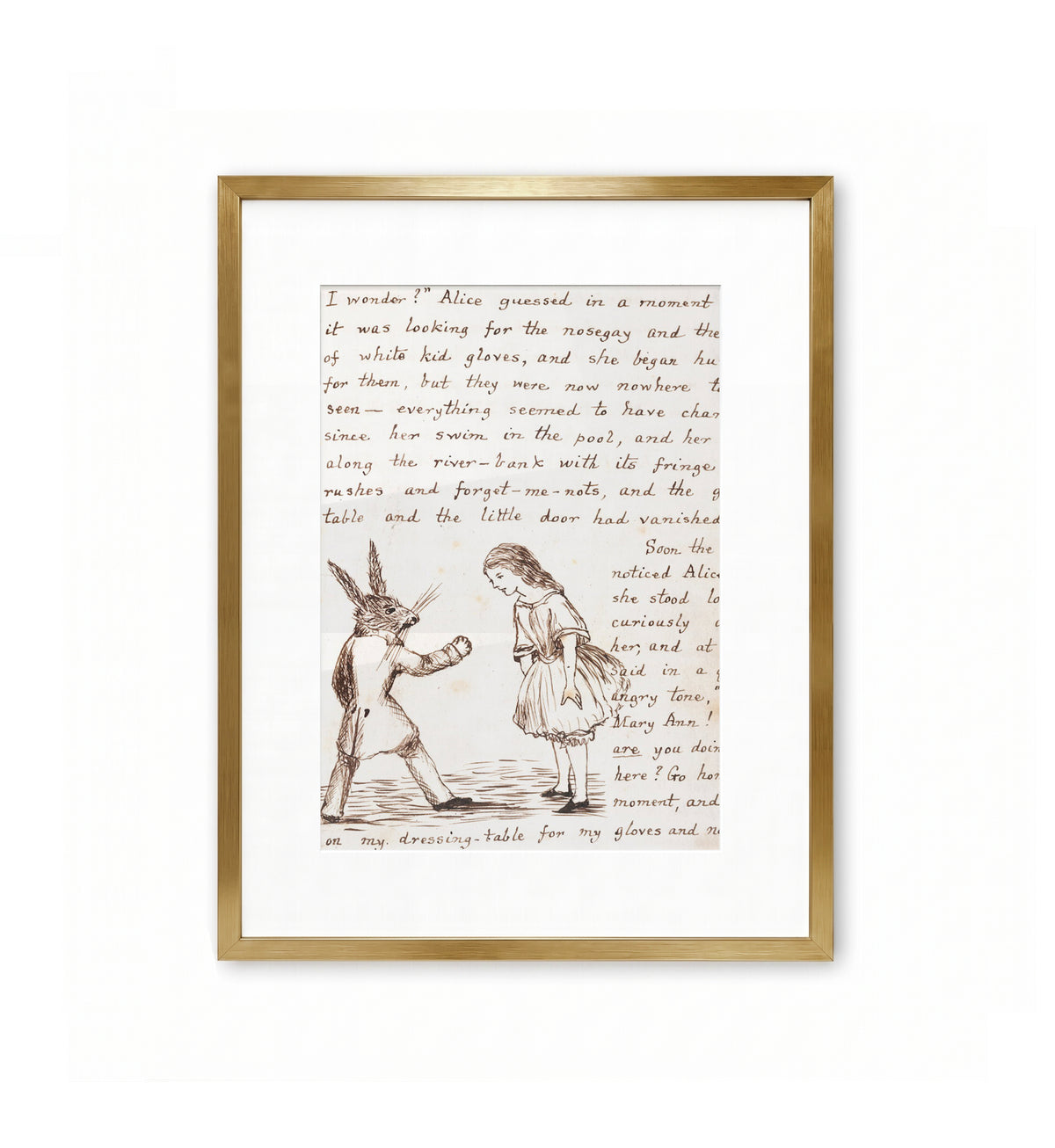 The White Rabbit mistakes Alice for Mary Ann / Lewis Carroll