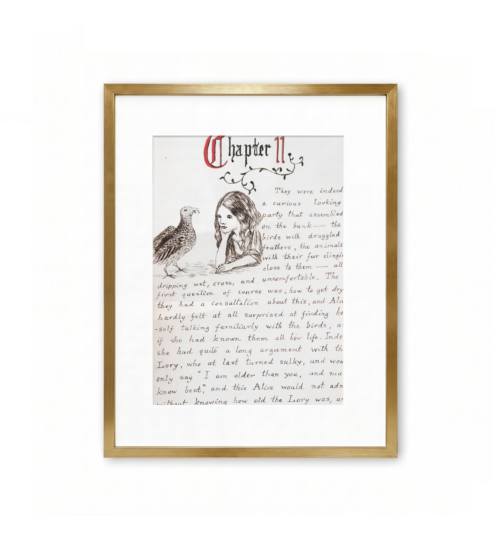 Alice And The Lory / Lewis Carroll