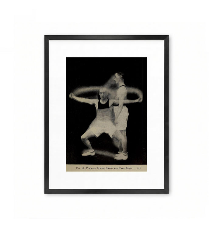 Fig. 16 — Forward Stride, Swing and Knee Bend / A. B. Phelan