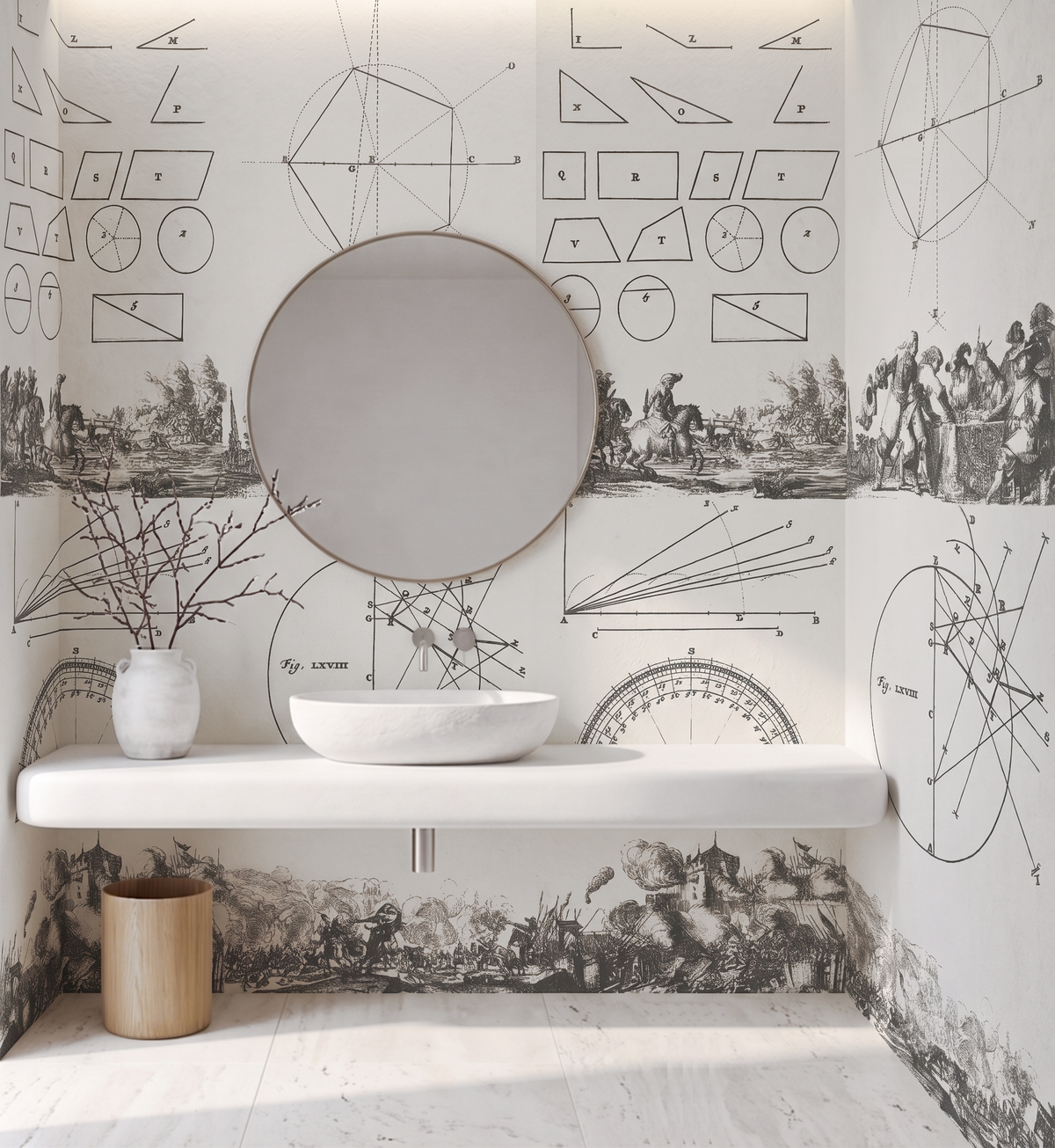 Geometrical Studies / Romeyn de Hooghe