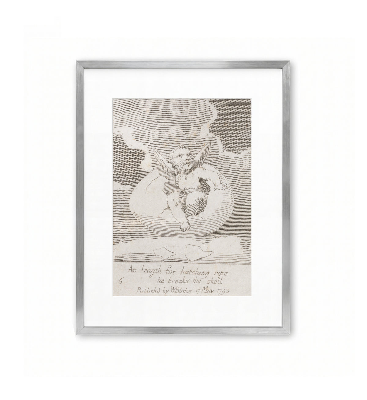 At Length For Hatching Ripe He Breaks The Shell / William Blake
